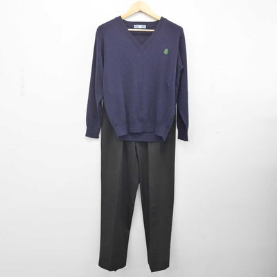 【中古】熊本県 熊本農業高等学校 男子制服 2点 (ニット・ズボン) sf071903