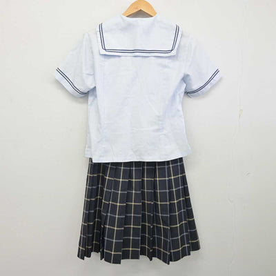 【中古】長野県 上田西高等学校 女子制服 2点 (セーラー服・スカート) sf071916