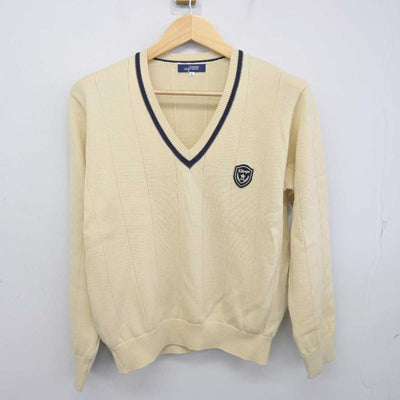 【中古】京都府 北嵯峨高等学校 女子制服 3点 (ニット・スカート) sf071942