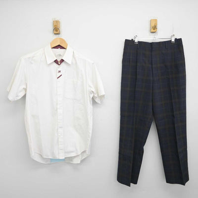 【中古】大分県 鶴崎工業高等学校 男子制服 2点 (シャツ・ズボン) sf071972