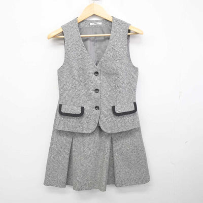 【中古】 事務服 女子制服 2点 (ベスト・スカート) sf071980