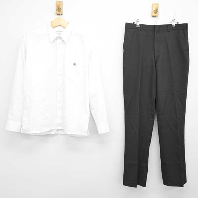 【中古】福岡県 久留米大学附設高等学校 男子制服 2点 (シャツ・ズボン) sf072014