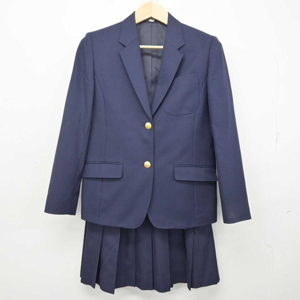 【中古】福島県 白河旭高等学校 女子制服 2点 (ブレザー・スカート) sf072026