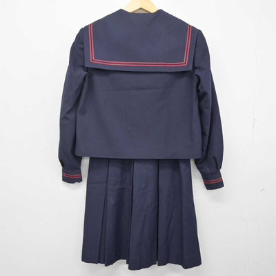 【中古】福島県 白河第二中学校 女子制服 3点 (セーラー服・スカート) sf072028