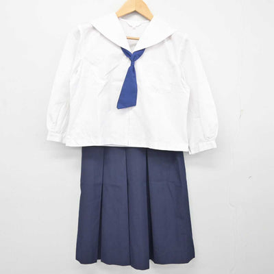 【中古】福島県 白河第二中学校 女子制服 5点 (セーラー服・スカート) sf072032