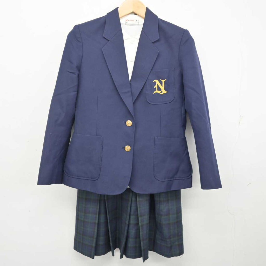 【中古】京都府 西城陽中学校 女子制服 4点 (ブレザー・シャツ・スカート) sf072049