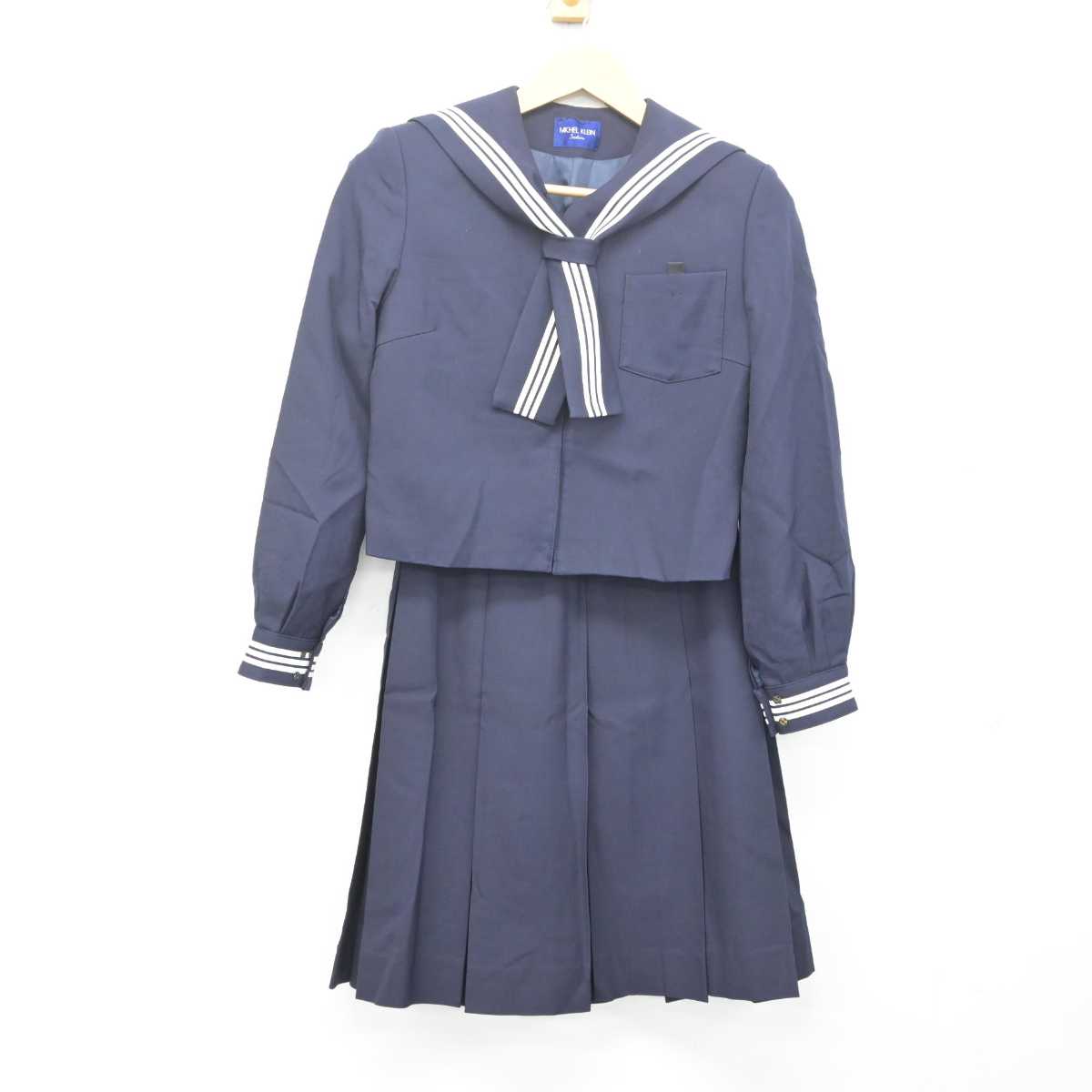 【中古】青森県 根城中学校 女子制服 2点 (セーラー服・スカート) sf072078
