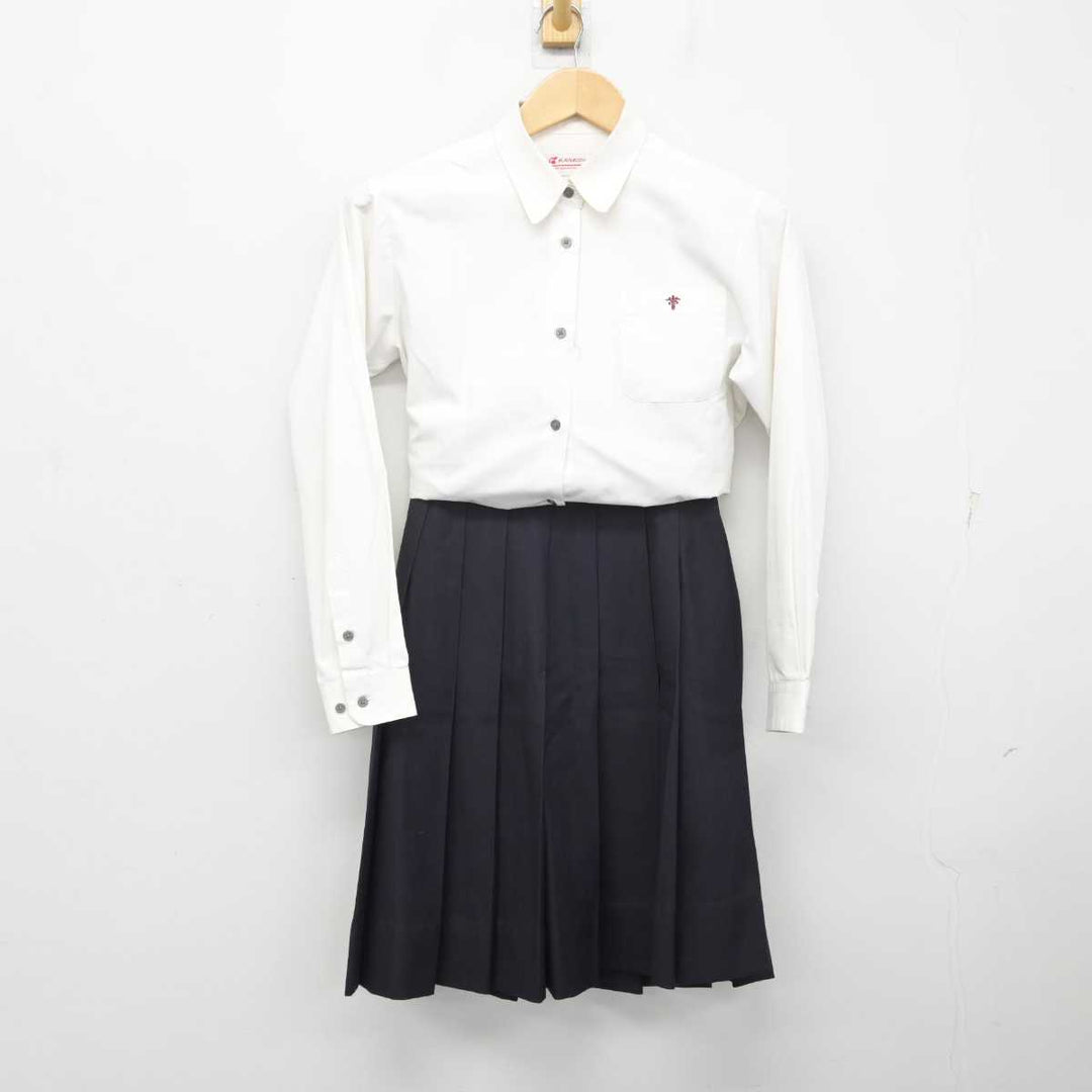 【中古】広島県 広島商業高等学校 女子制服 4点 (ブレザー・シャツ・スカート) sf072089