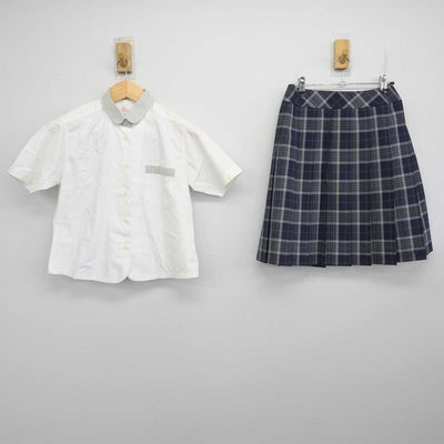 【中古】三重県 亀山高等学校 女子制服 2点 (シャツ・スカート) sf072103