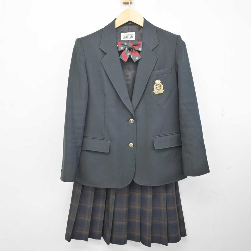 中古】兵庫県 播磨南高等学校 女子制服 5点 (ブレザー・ニット