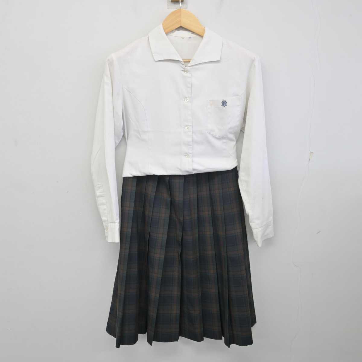 【中古】兵庫県 播磨南高等学校 女子制服 2点 (シャツ・スカート) sf072118