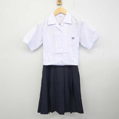 【中古】群馬県 渋川女子高等学校 女子制服 2点 (シャツ・スカート) sf072121