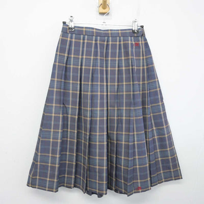 【中古】群馬県 前橋高等学校 女子制服 2点 (ニットベスト・スカート) sf072128