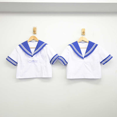 【中古】熊本県 八代市立第二中学校 女子制服 3点 (セーラー服) sf072148
