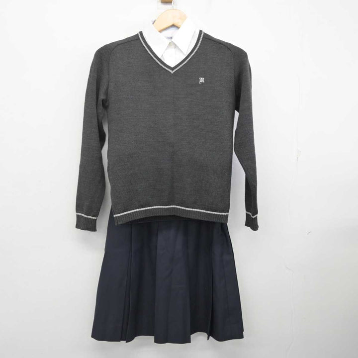 【中古】京都府 龍谷大学付属平安高等学校 女子制服 4点 (ブレザー・ニット・シャツ・スカート) sf072167 | 中古制服通販パレイド