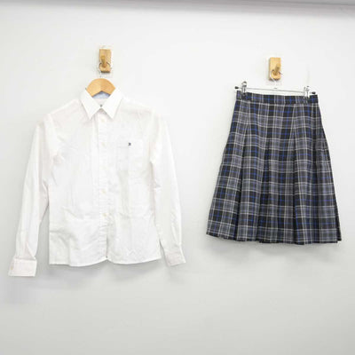 【中古】京都府 龍谷大学付属平安高等学校 女子制服 2点 (シャツ・スカート) sf072168