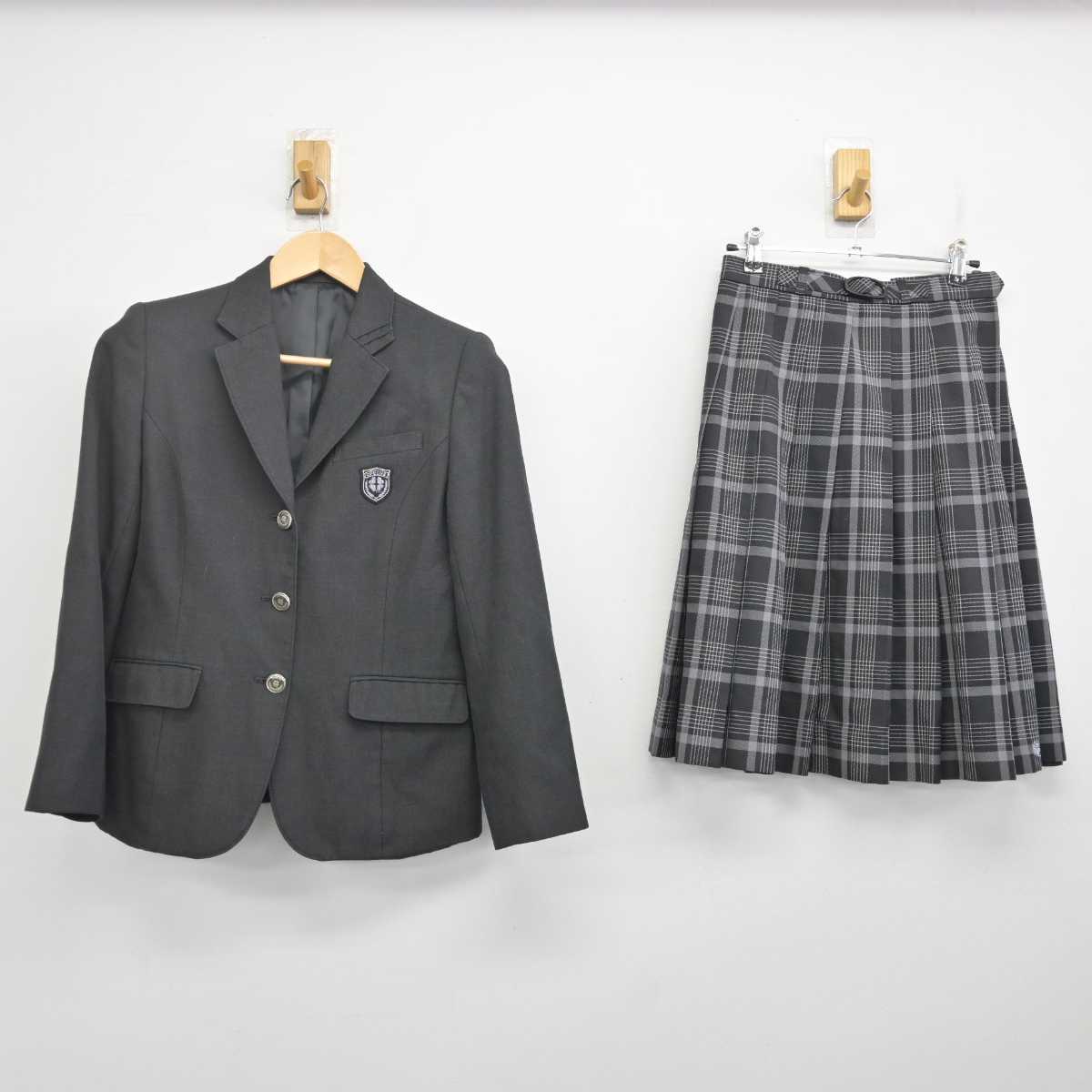 【中古】大阪府 守口東高等学校 女子制服 3点 (ブレザー・スカート) sf072173