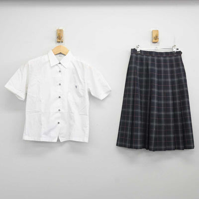 【中古】大阪府 大阪府教育センター附属高等学校 女子制服 2点 (シャツ・スカート) sf072175