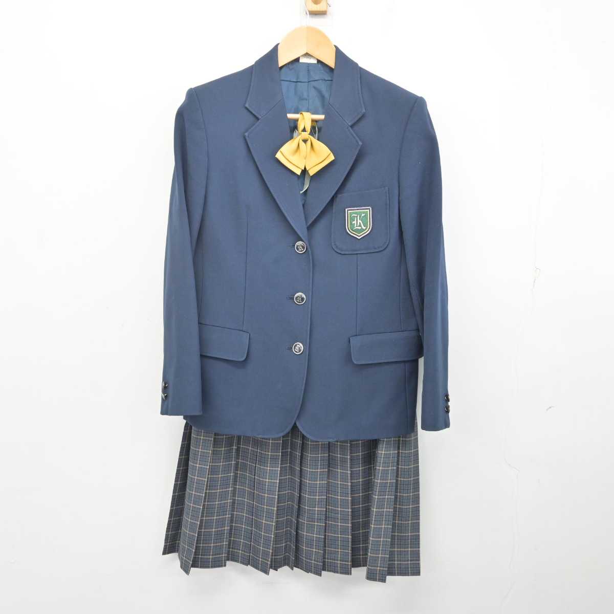 【中古】大阪府 大阪薫英女学院中学校 女子制服 4点 (ブレザー・スカート) sf072186