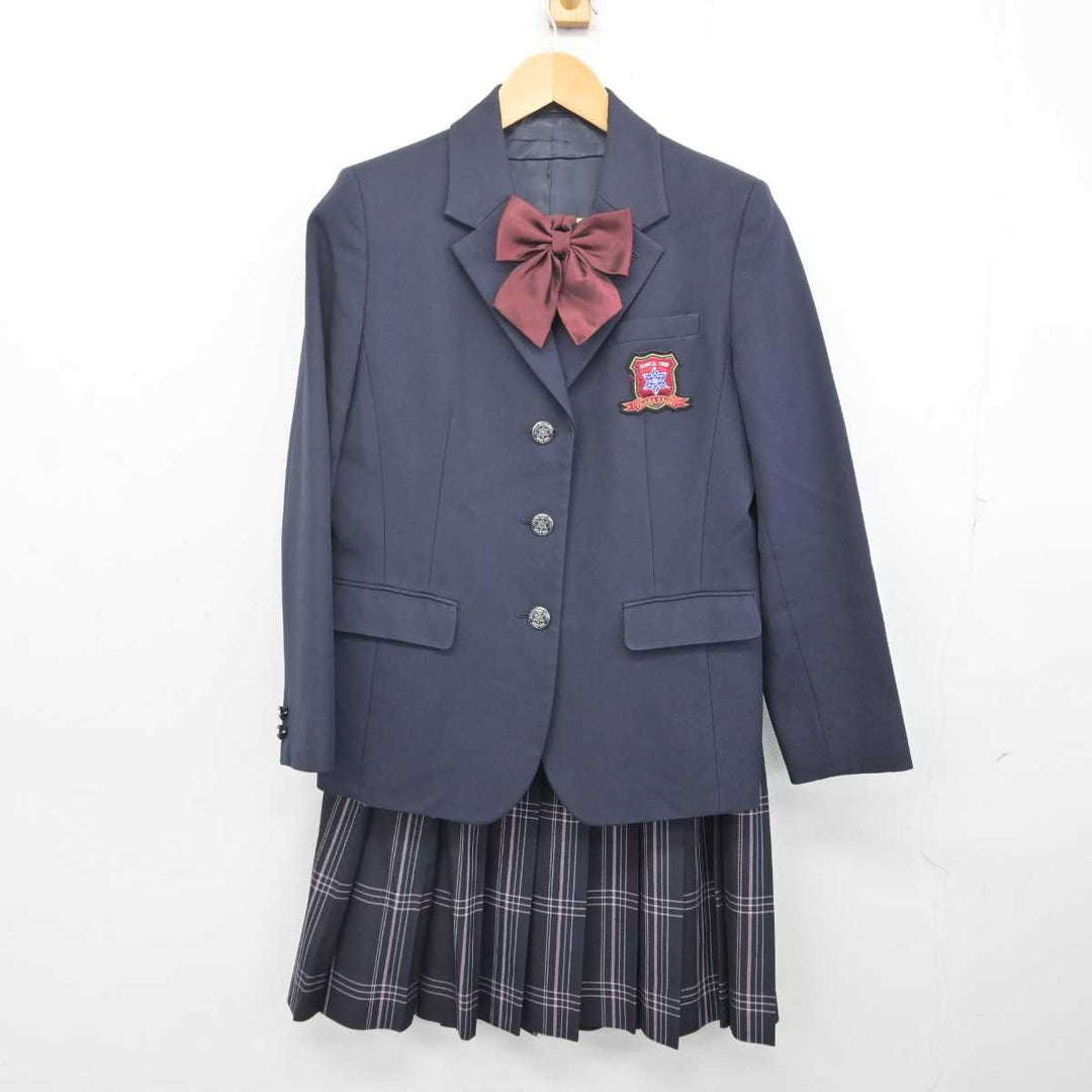 中古】大阪府 大阪偕星学園高等学校 女子制服 3点 (ブレザー・スカート