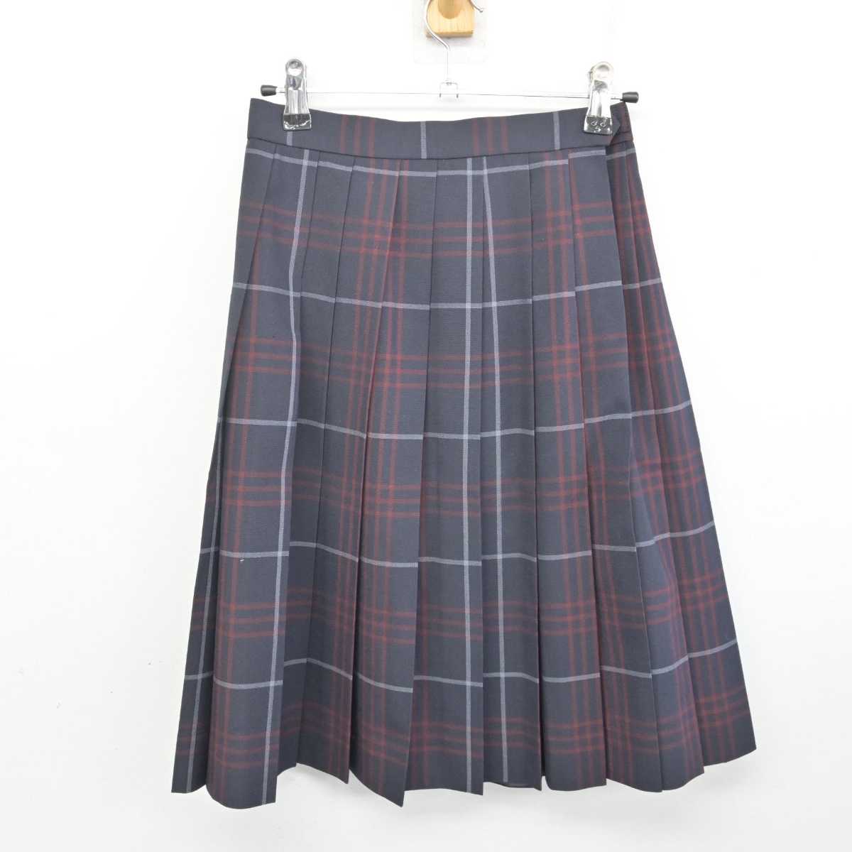 【中古】秋田県 秋田市立泉中学校 女子制服 3点 (シャツ・スカート) sf072198