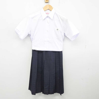 【中古】千葉県 成田北高等学校 女子制服 3点 (ニットベスト・シャツ・スカート) sf072224