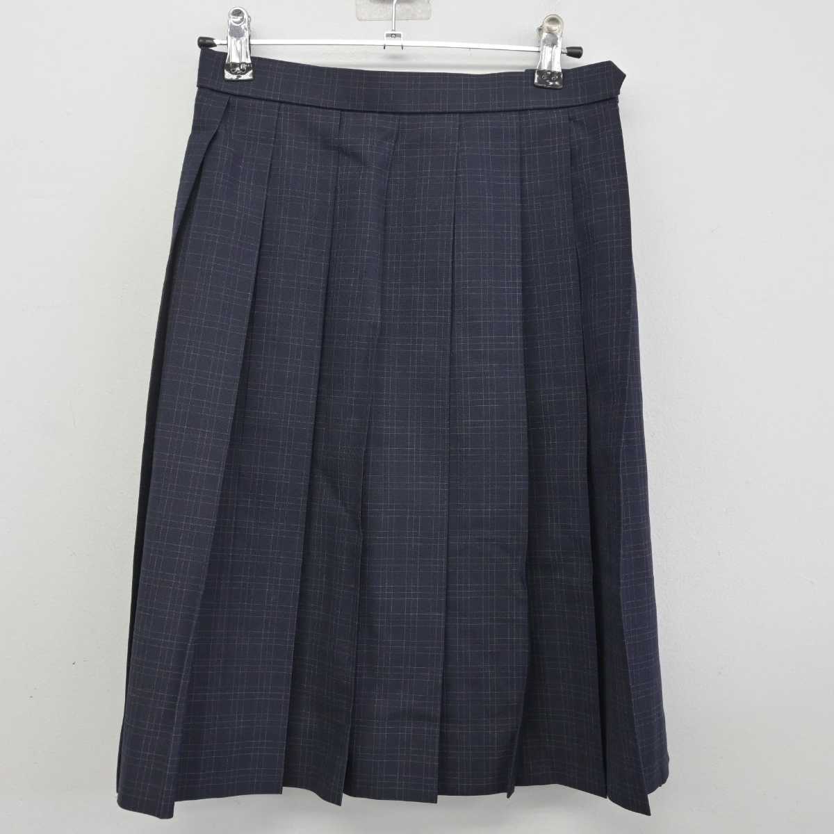 【中古】千葉県 成田北高等学校 女子制服 3点 (ニットベスト・シャツ・スカート) sf072224