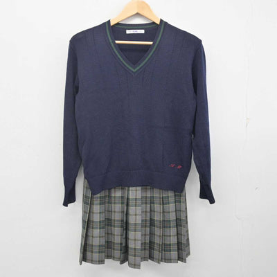 【中古】神奈川県 横浜創英中学・高等学校 女子制服 2点 (ニット・スカート) sf072228