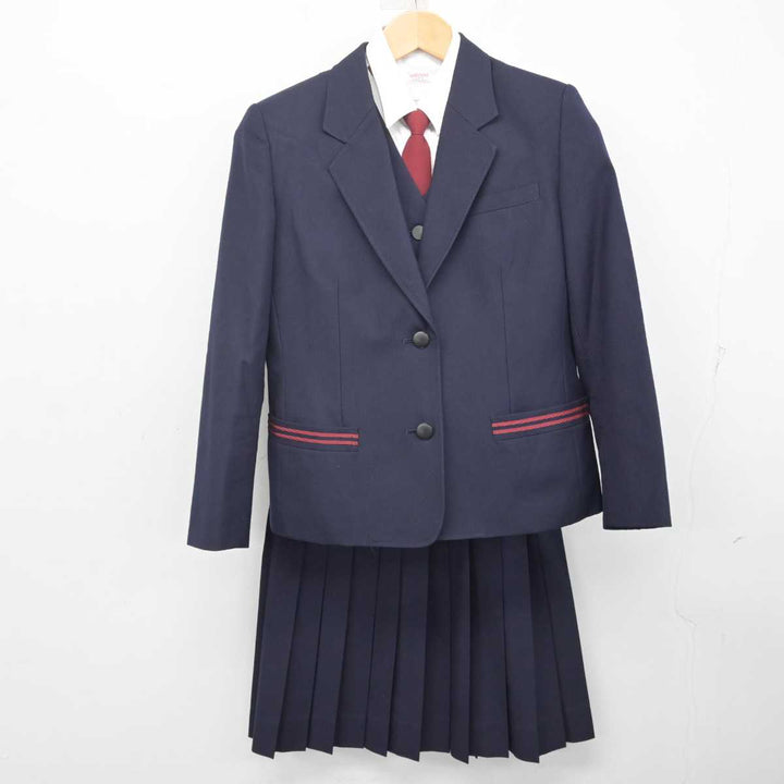 【中古】長崎県 諫早商業高等学校 女子制服 6点 (ブレザー・ベスト・シャツ・スカート) sf072251 | 中古制服通販パレイド