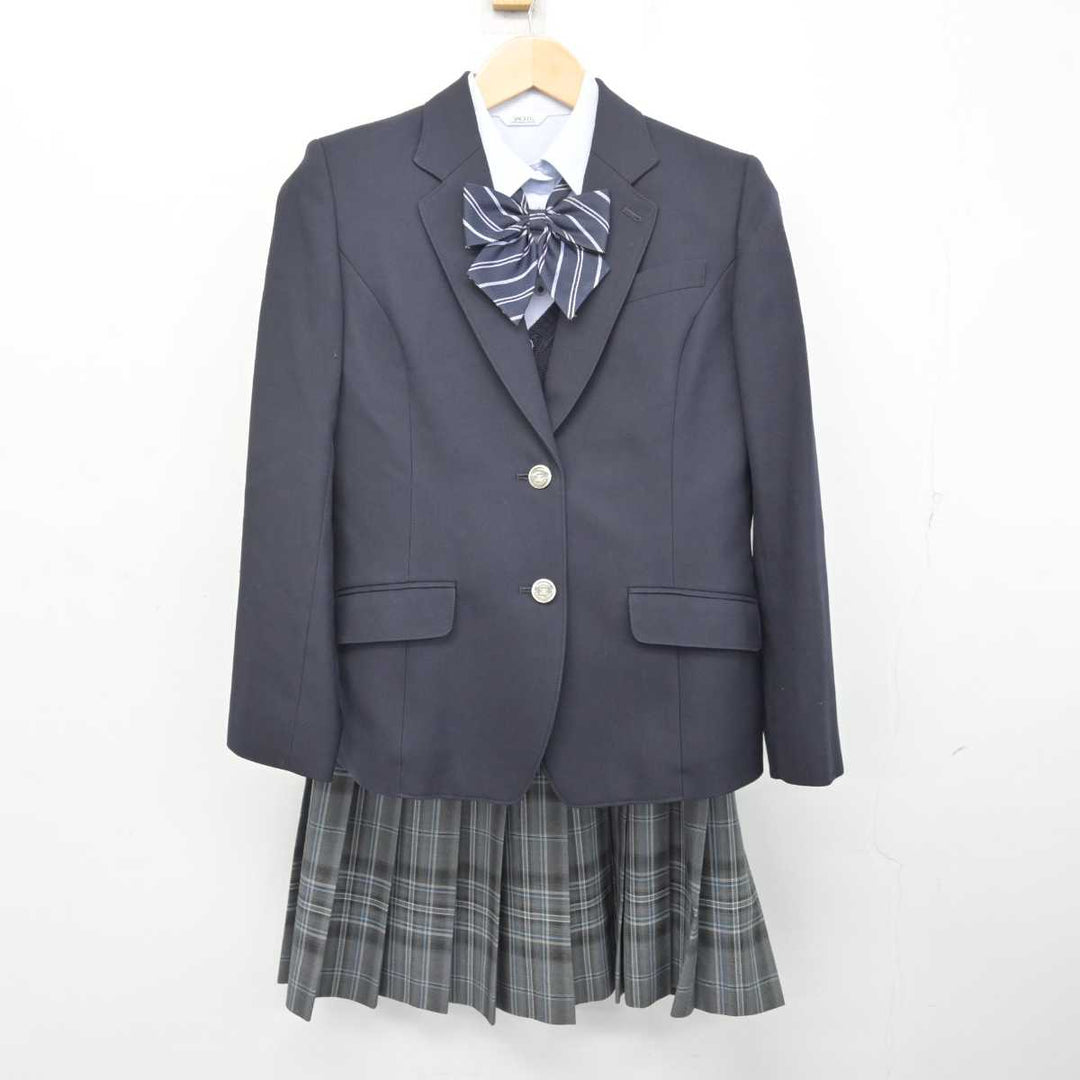 【中古】神奈川県 中央大学附属横浜高等学校 女子制服 5点 (ブレザー・ニット・シャツ・スカート) sf072258 | 中古制服通販パレイド