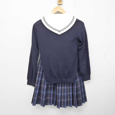 【中古】埼玉県 秋草学園高等学校 女子制服 4点 (ニット・セーラー服・スカート) sf072270