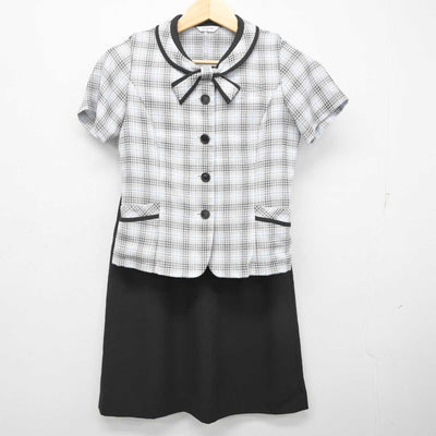 【中古】 事務服 女子制服 2点 (ブラウス・スカート) sf072283