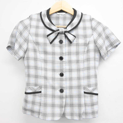 【中古】 事務服 女子制服 2点 (ブラウス・スカート) sf072283