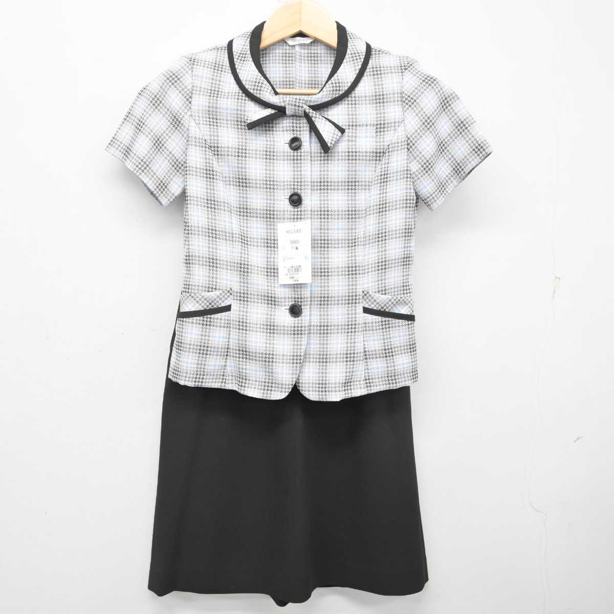 【中古】 事務服 女子制服 2点 (ブラウス・スカート) sf072284