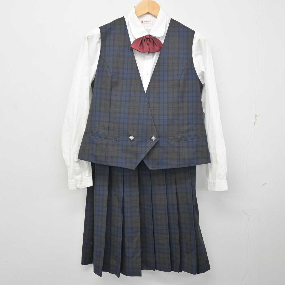 【中古】千葉県 四街道北中学校 女子制服 6点 (ブレザー・ベスト・シャツ・スカート) sf072299 | 中古制服通販パレイド