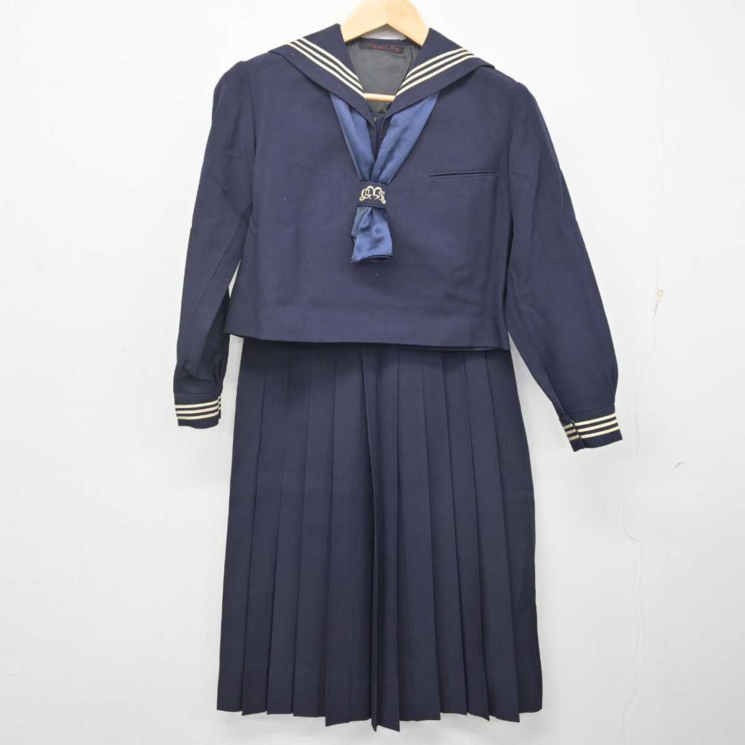 【中古】兵庫県 武庫川女子大学附属高等学校 女子制服 3点 (セーラー服・スカート) sf072300 | 中古制服通販パレイド