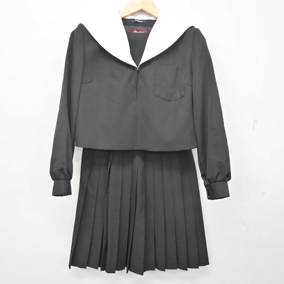 【中古】愛知県 国府高等学校 女子制服 2点 (セーラー服・スカート) sf072305