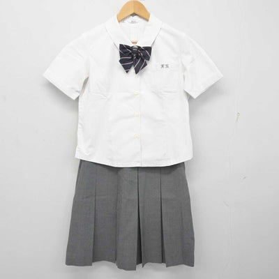 【中古】富山県 福岡高等学校 女子制服 3点 (シャツ・スカート) sf072328