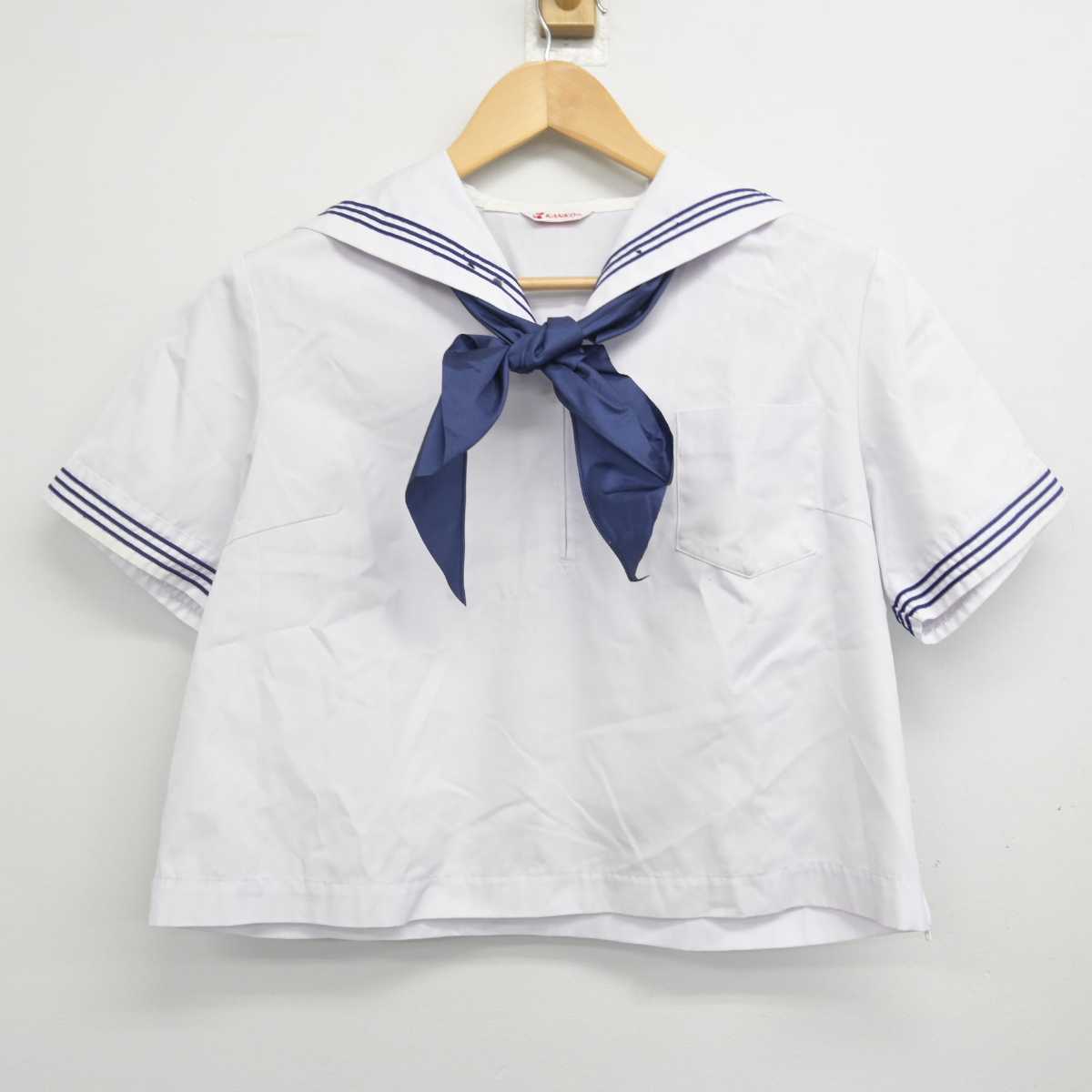 【中古】広島県 高西中学校 女子制服 3点 (セーラー服・スカート) sf072335