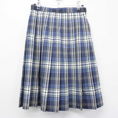 【中古】埼玉県 栄北高等学校 女子制服 4点 (ニットベスト・シャツ・スカート) sf072338