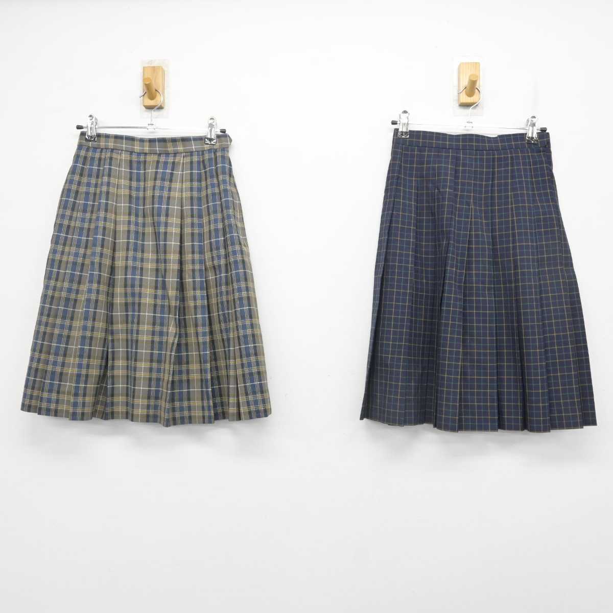 【中古】東京都 桜丘中学校・高等学校 女子制服 2点 (スカート) sf072349