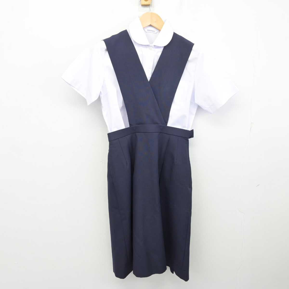 【中古】愛知県 岡崎高等学校 女子制服 2点 (スカート・シャツ) sf072404