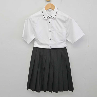 【中古】神奈川県 鎌倉女子大学 中等部・高等部 女子制服 2点 (シャツ・スカート) sf072412