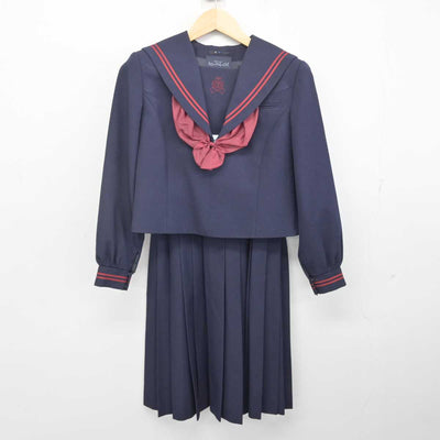 【中古】千葉県 常盤平中学校 女子制服 4点 (セーラー服・スカート) sf072418