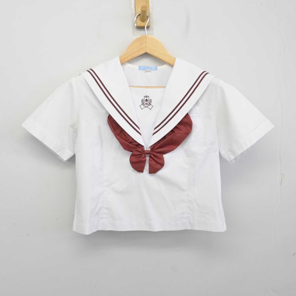 【中古】千葉県 常盤平中学校 女子制服 3点 (セーラー服・スカート) sf072419