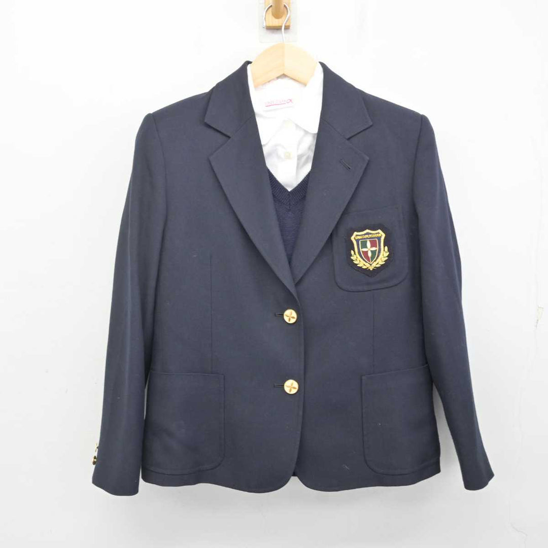 【中古】神奈川県 関東学院六浦中学校・高等学校 女子制服 3点 (ブレザー・ニット・シャツ) sf072424 | 中古制服通販パレイド