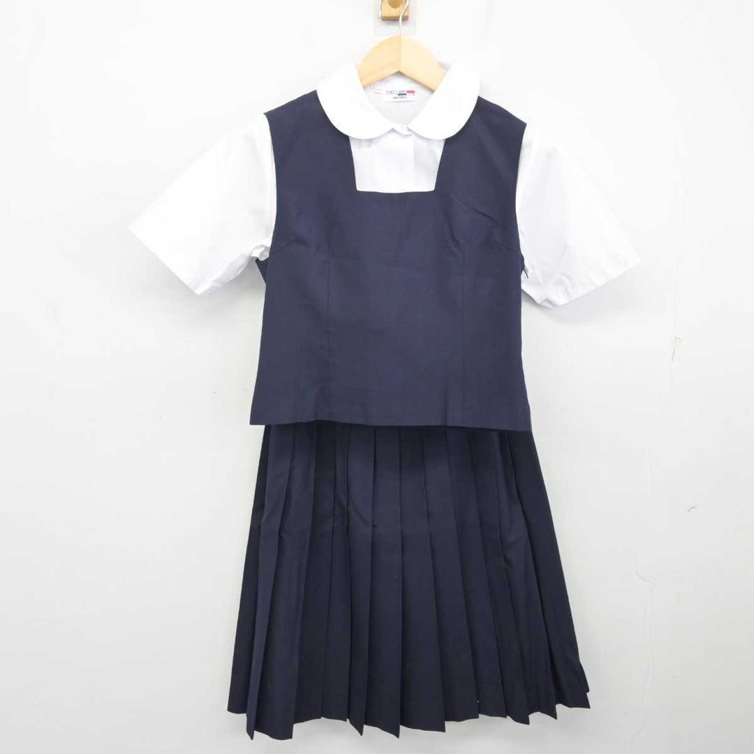 【中古】埼玉県 蕨市立東中学校 女子制服 3点 (ベスト・シャツ・スカート) sf072434