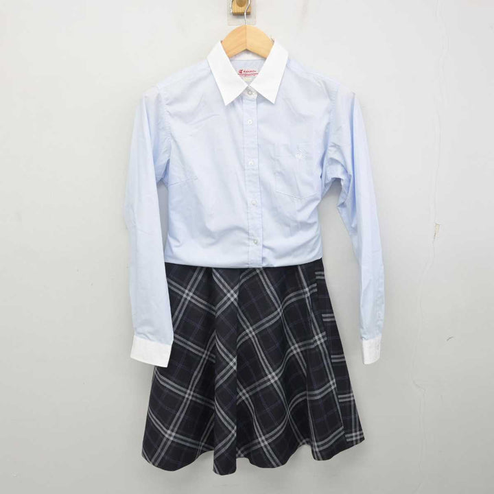 【中古】東京都 武蔵野大学附属千代田高等学院 女子制服 4点 (ニット・シャツ・スカート) sf072437