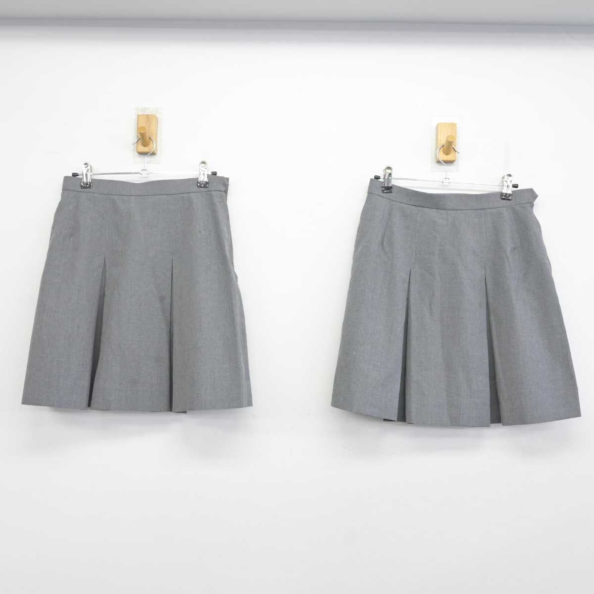 【中古】東京都 日比谷高等学校 女子制服 3点 (ベスト・スカート) sf072448