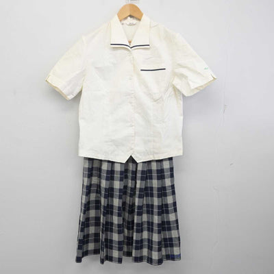 【中古】奈良県 二階堂高等学校 女子制服 2点 (シャツ・スカート) sf072450